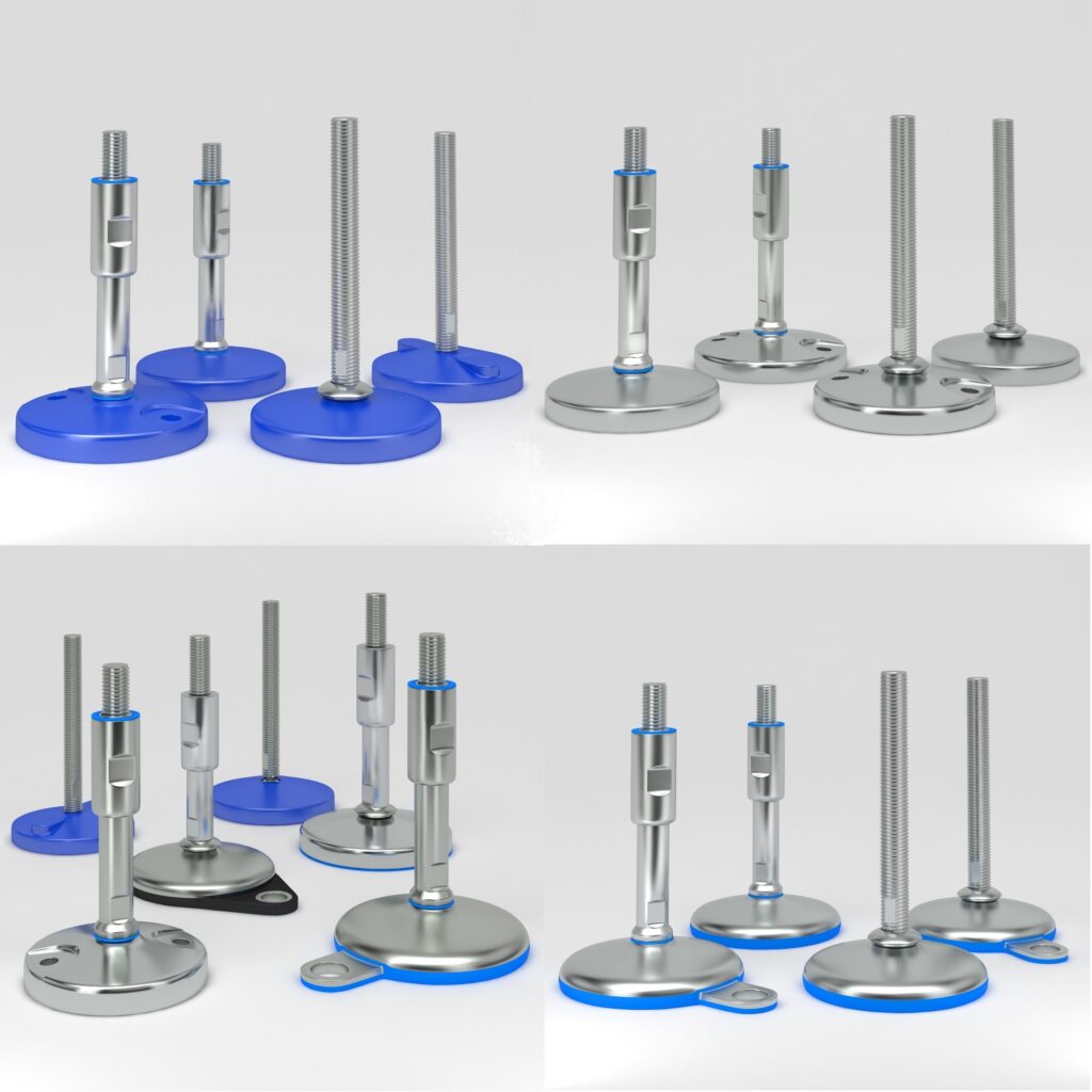 Adjustable Stainless Steel Machine Leveling Feet The Hygienic Industrial Solution in Sanitary Environments